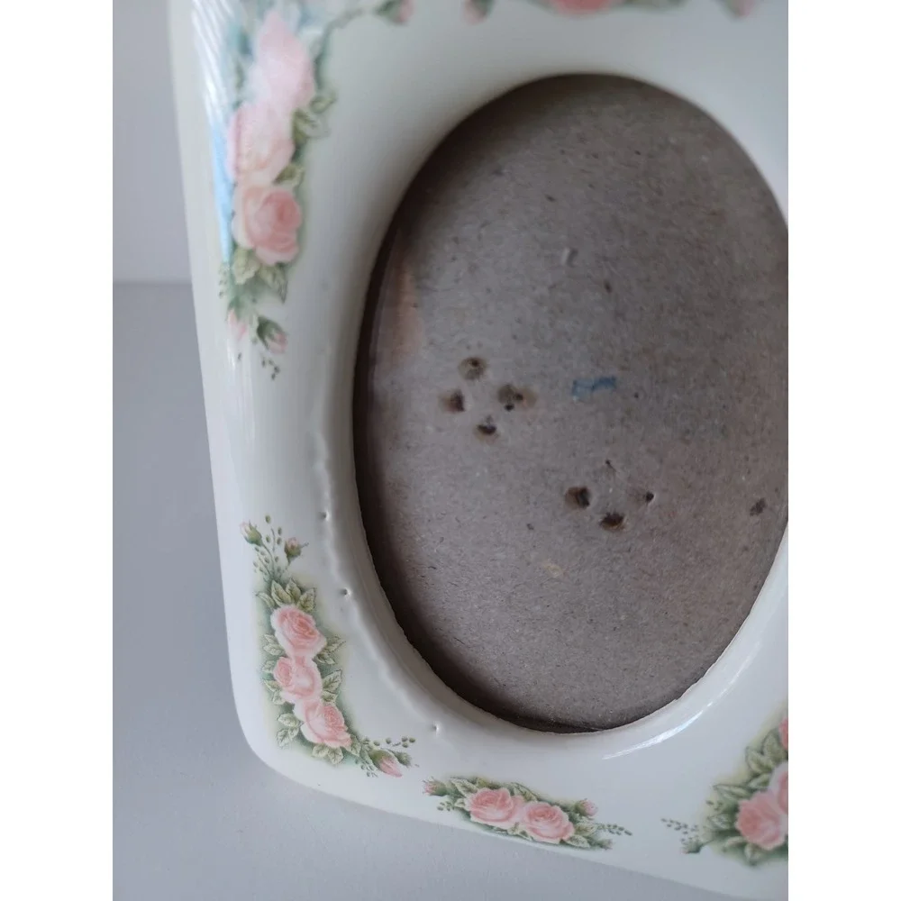 Vintage Small Multicolor Flower Picture Frame Home Decor
